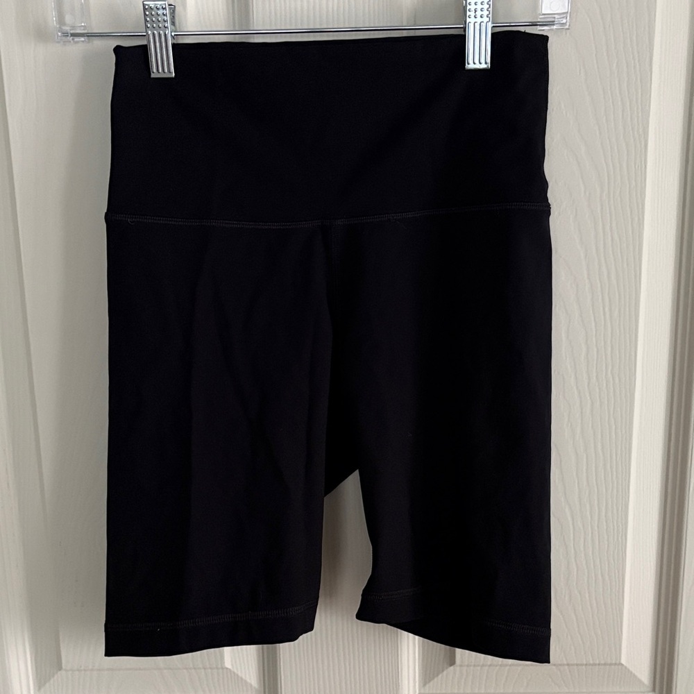 Everlane The Perform Black High-Rise Bike Shorts Activewear Size S